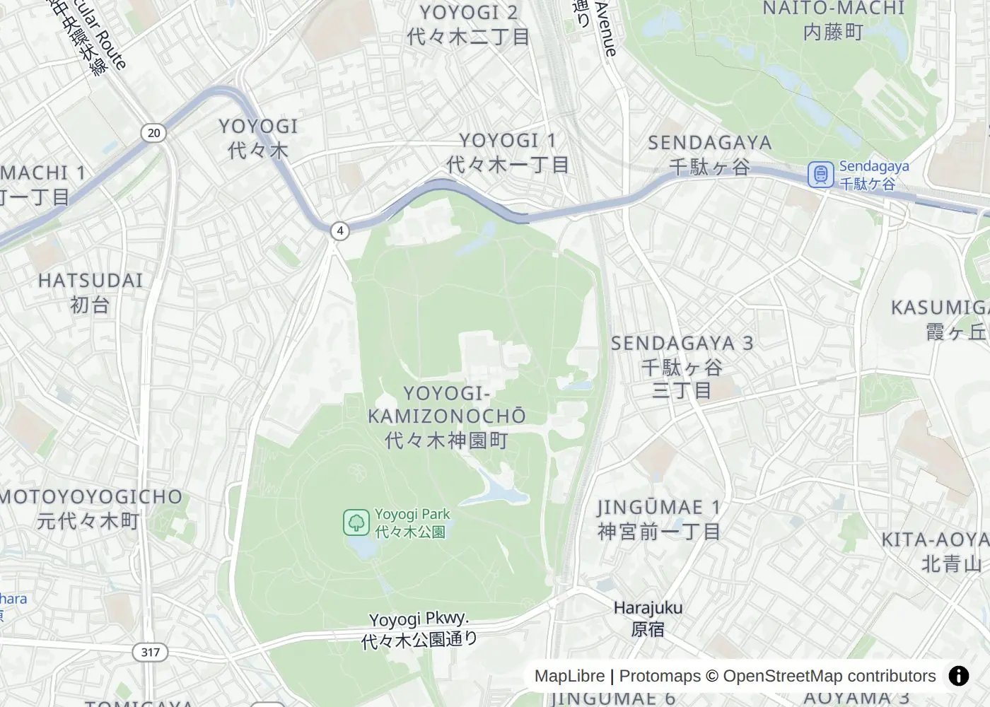 A travel map of Tokyo